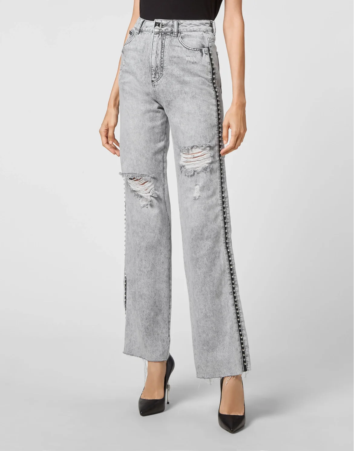 Denim Palace Fit Crystal Cable, цвет: Серый