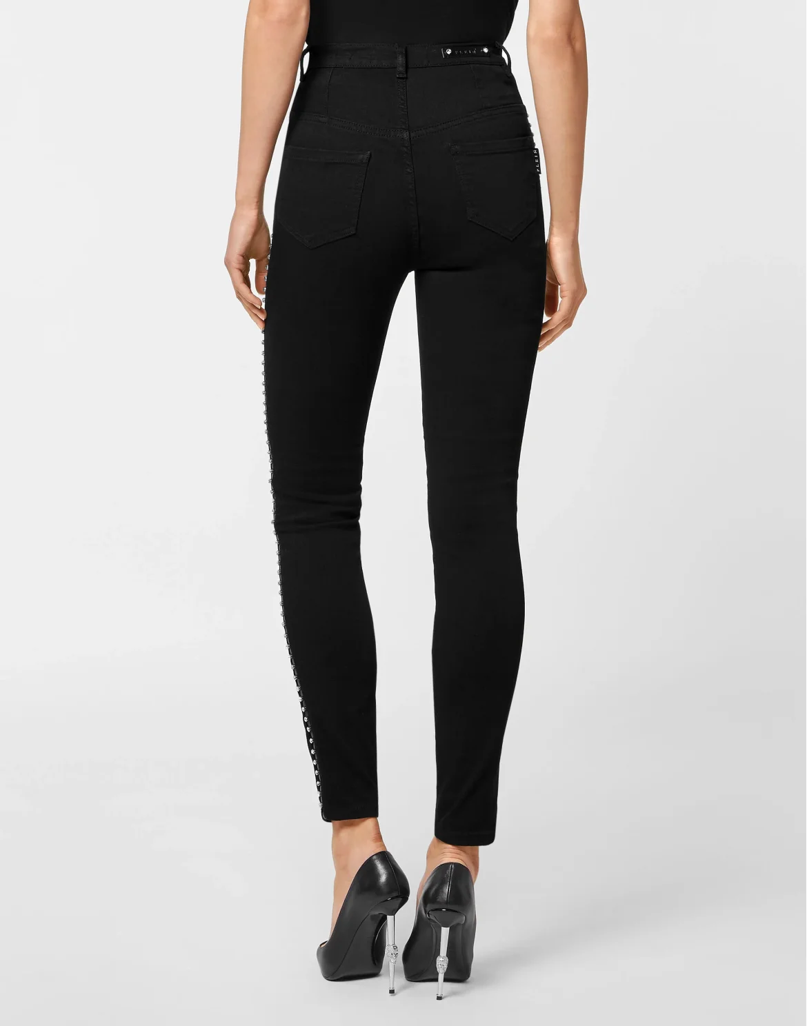 Denim Super High Waist Jegging Stones, цвет: Черный
