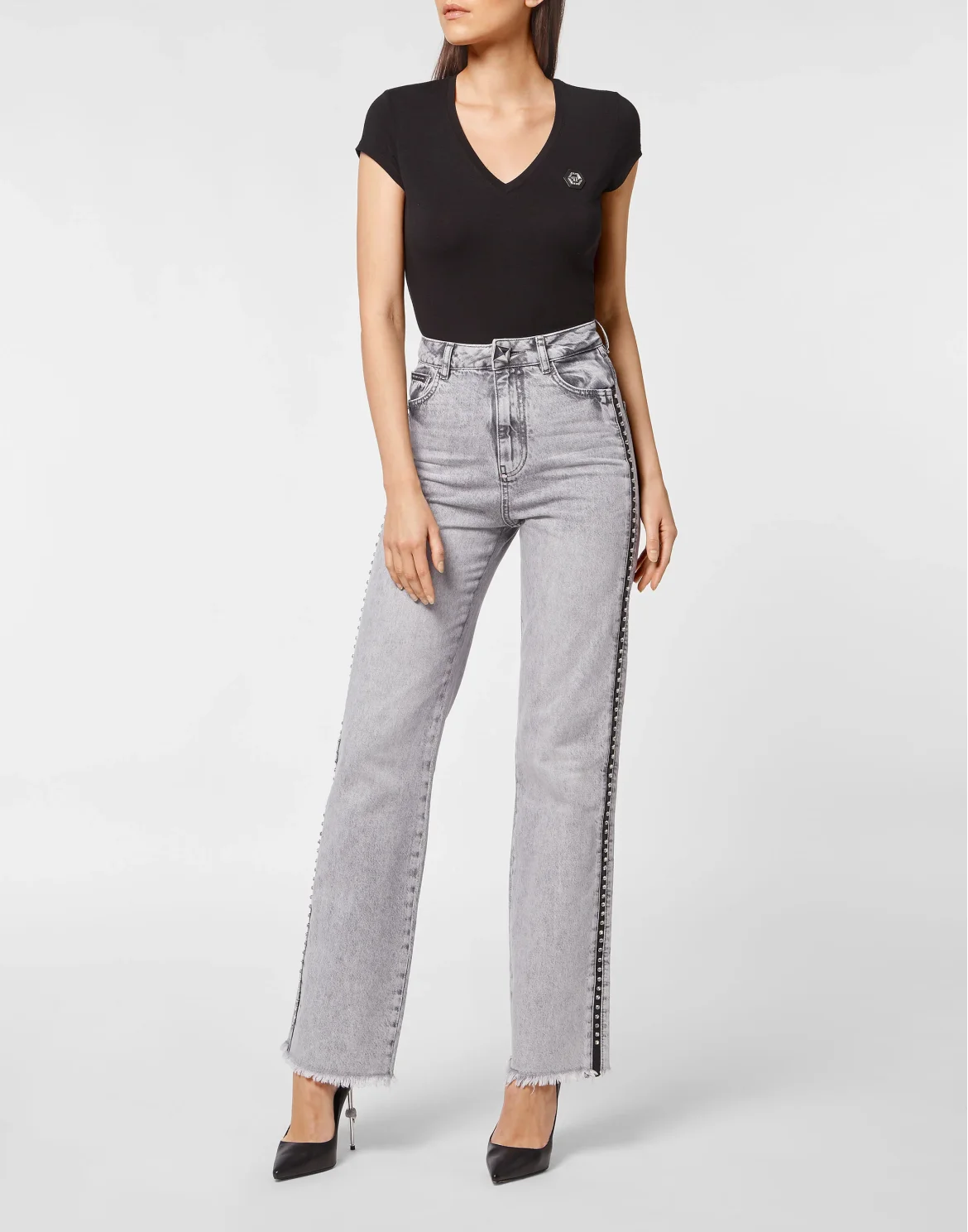 Denim Palace Fit Crystal Cable, цвет: Серый