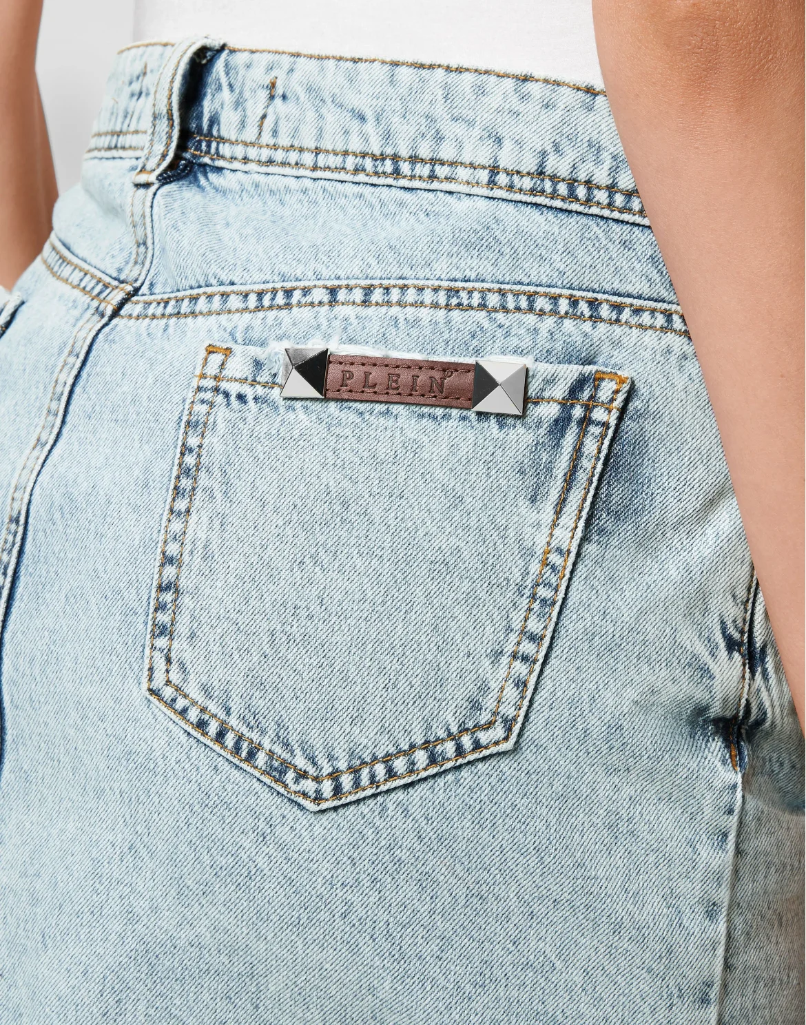 Denim Mini Skirt, цвет: Синий