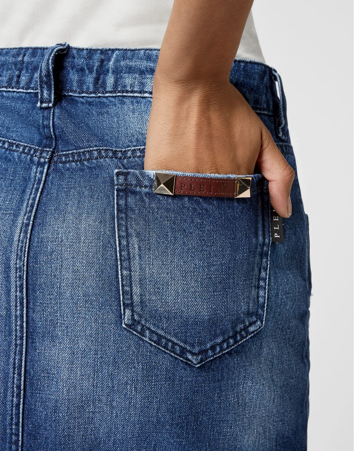Denim Mini Skirt, цвет: Синий