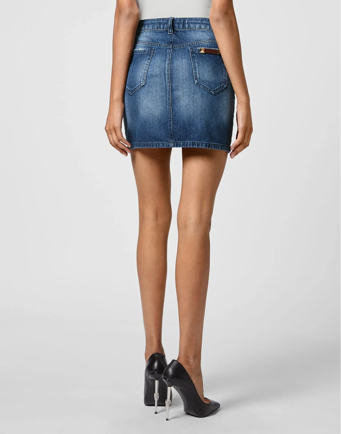 Denim Mini Skirt, цвет: Синий