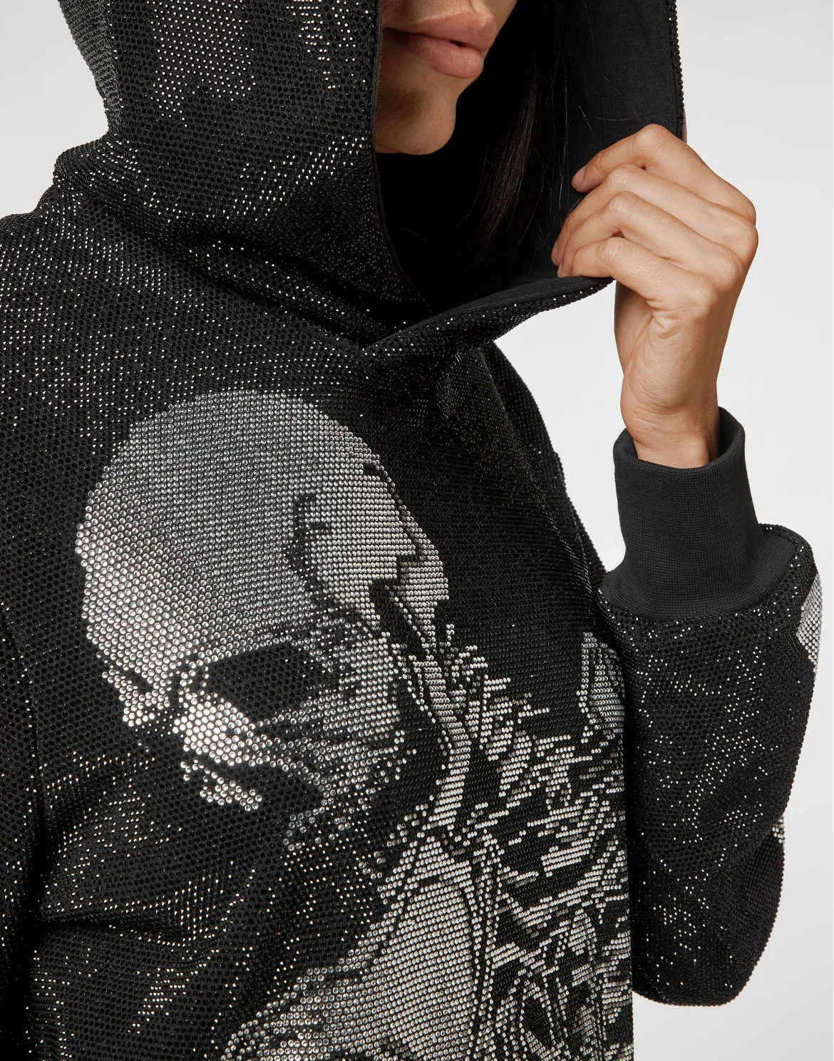 Hoodie sweatshirt Full Stones Skeleton, цвет: Черный