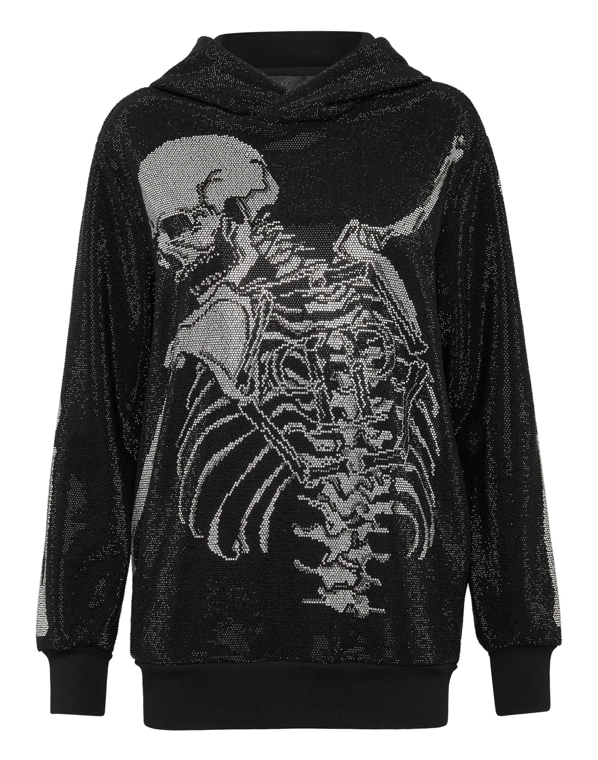 Hoodie sweatshirt Full Stones Skeleton, цвет: Черный