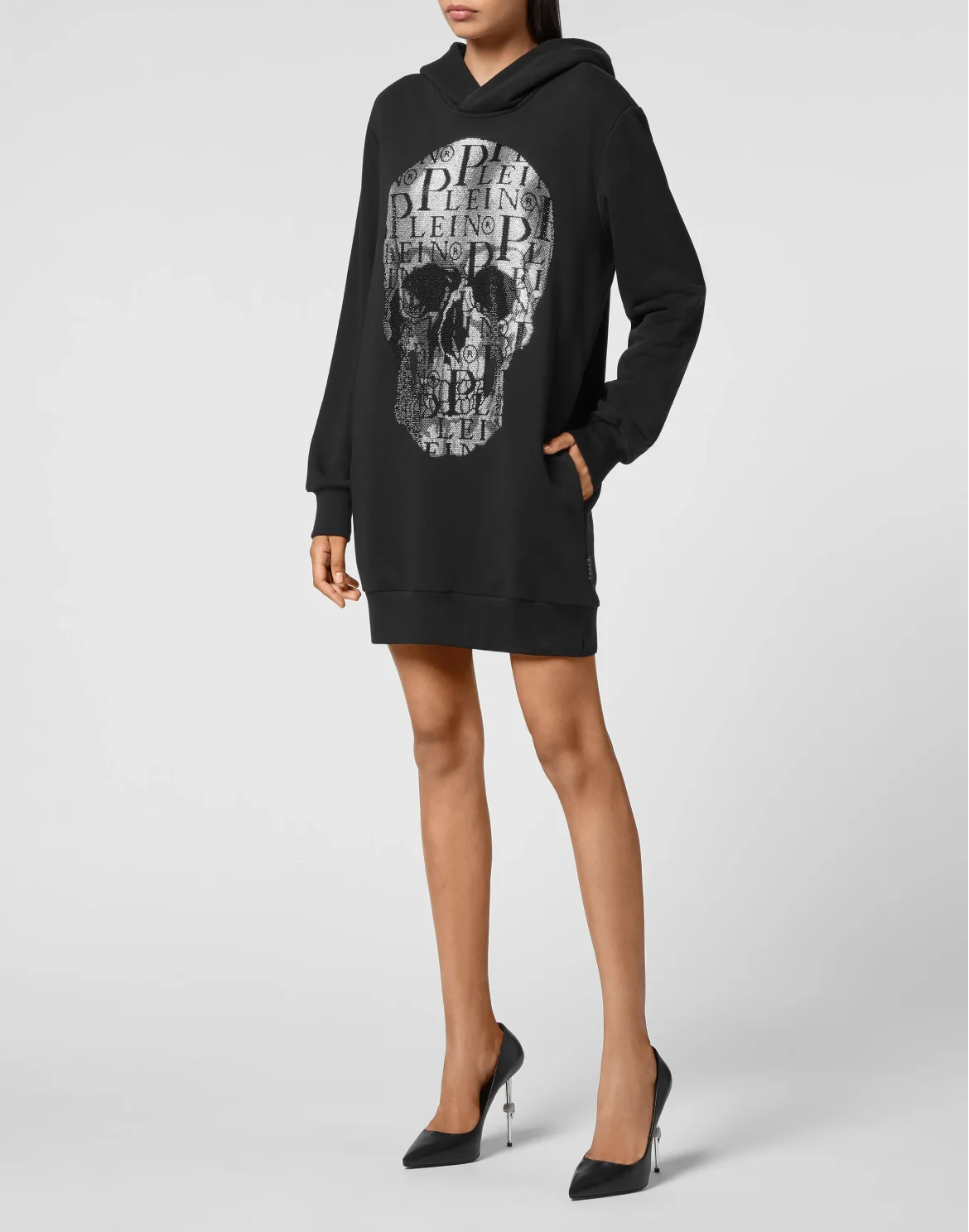 Hoodie Jogging Dress Skull, цвет: Черный