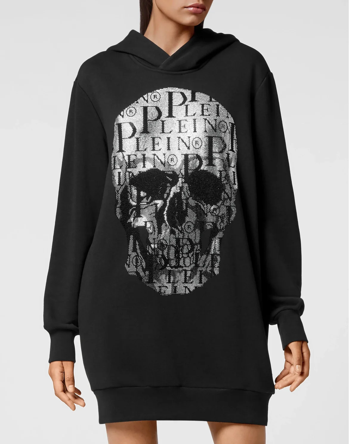 Hoodie Jogging Dress Skull, цвет: Черный