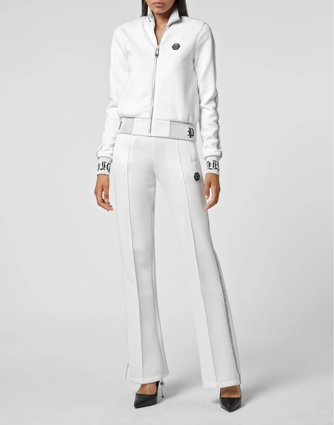 Top/Trousers Tracksuit Gothic Plein, цвет: Белый