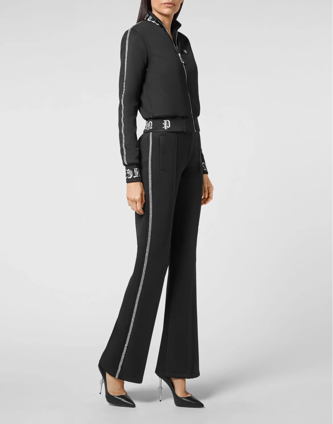 Top/Trousers Tracksuit Gothic Plein, цвет: Черный