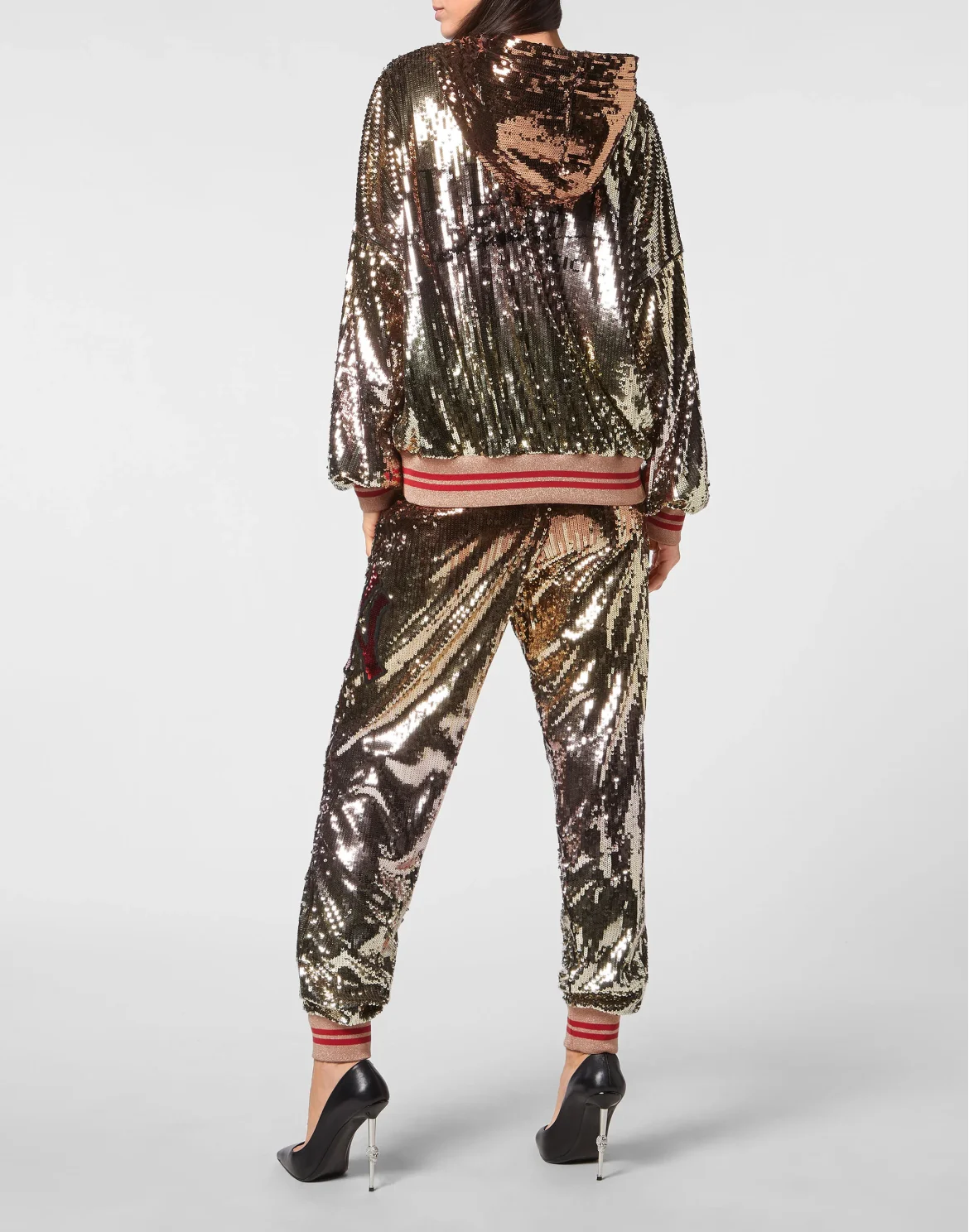 Tracksuit Top/Trousers Paillettes, цвет: Золотой