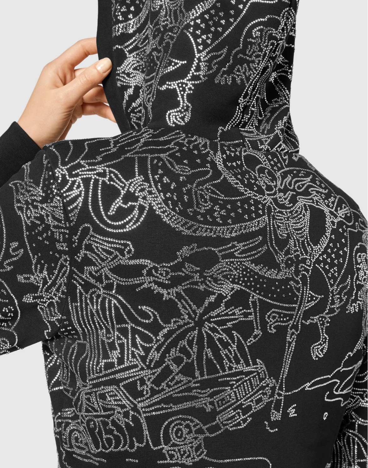 Tracksuit Top/Trousers Stones Skeleton tattoo, цвет: Черный