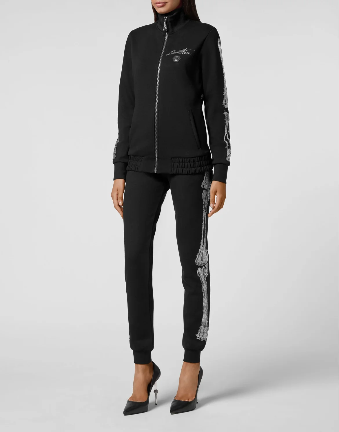 Tracksuit Top/Trousers Crystal, цвет: Черный