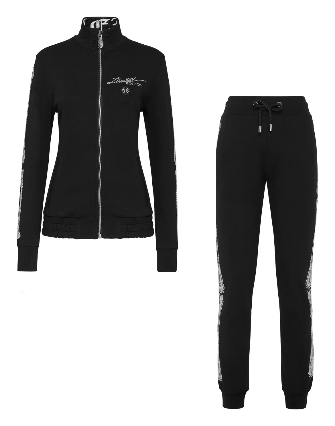 Tracksuit Top/Trousers Crystal, цвет: Черный