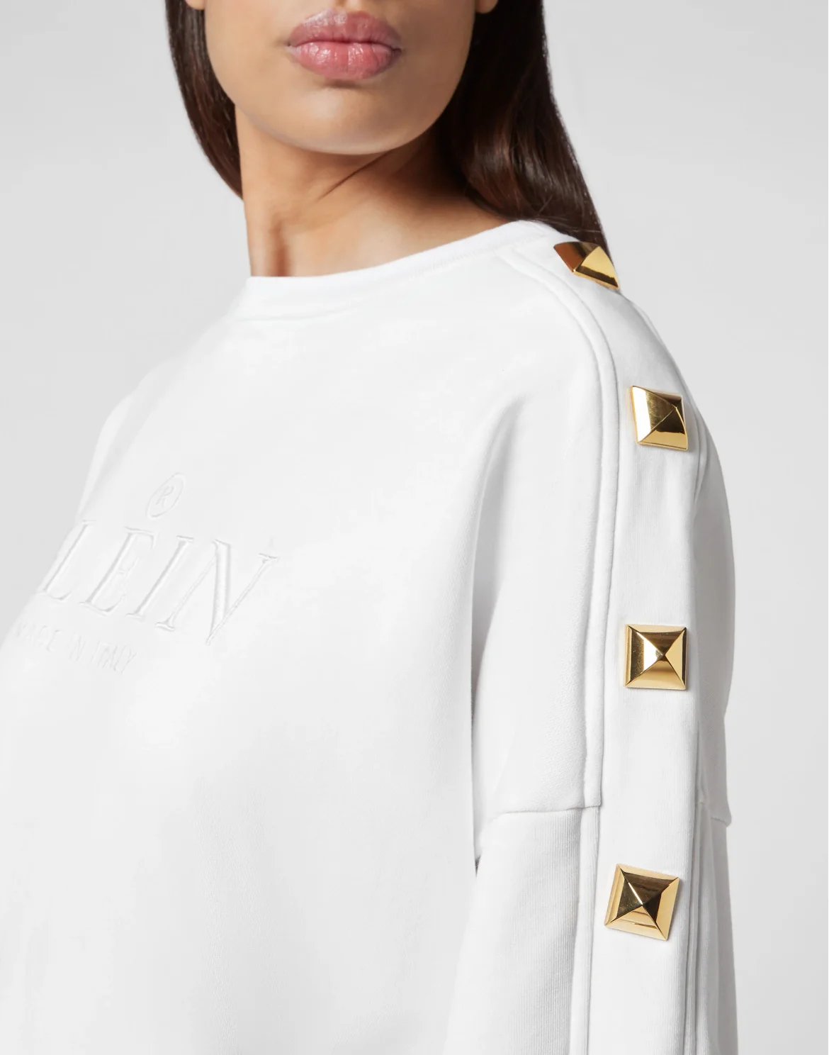 Sweatshirt LS Studs, цвет: Белый