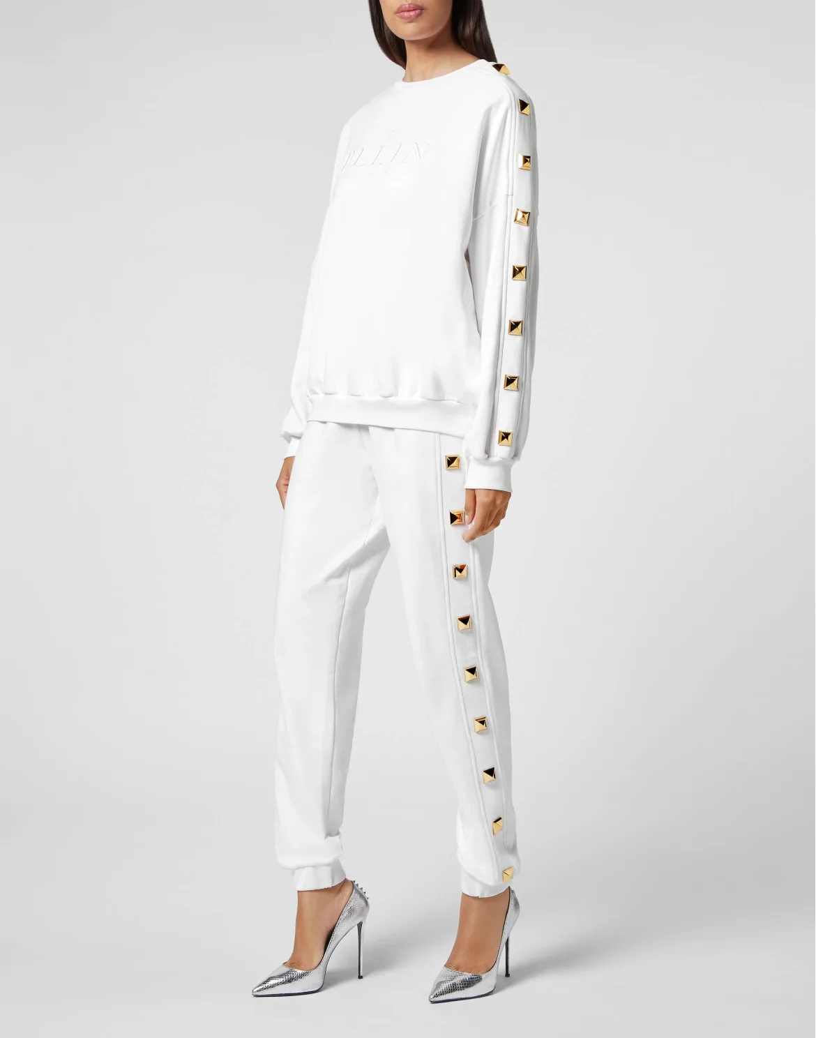 Sweatshirt LS Studs, цвет: Белый