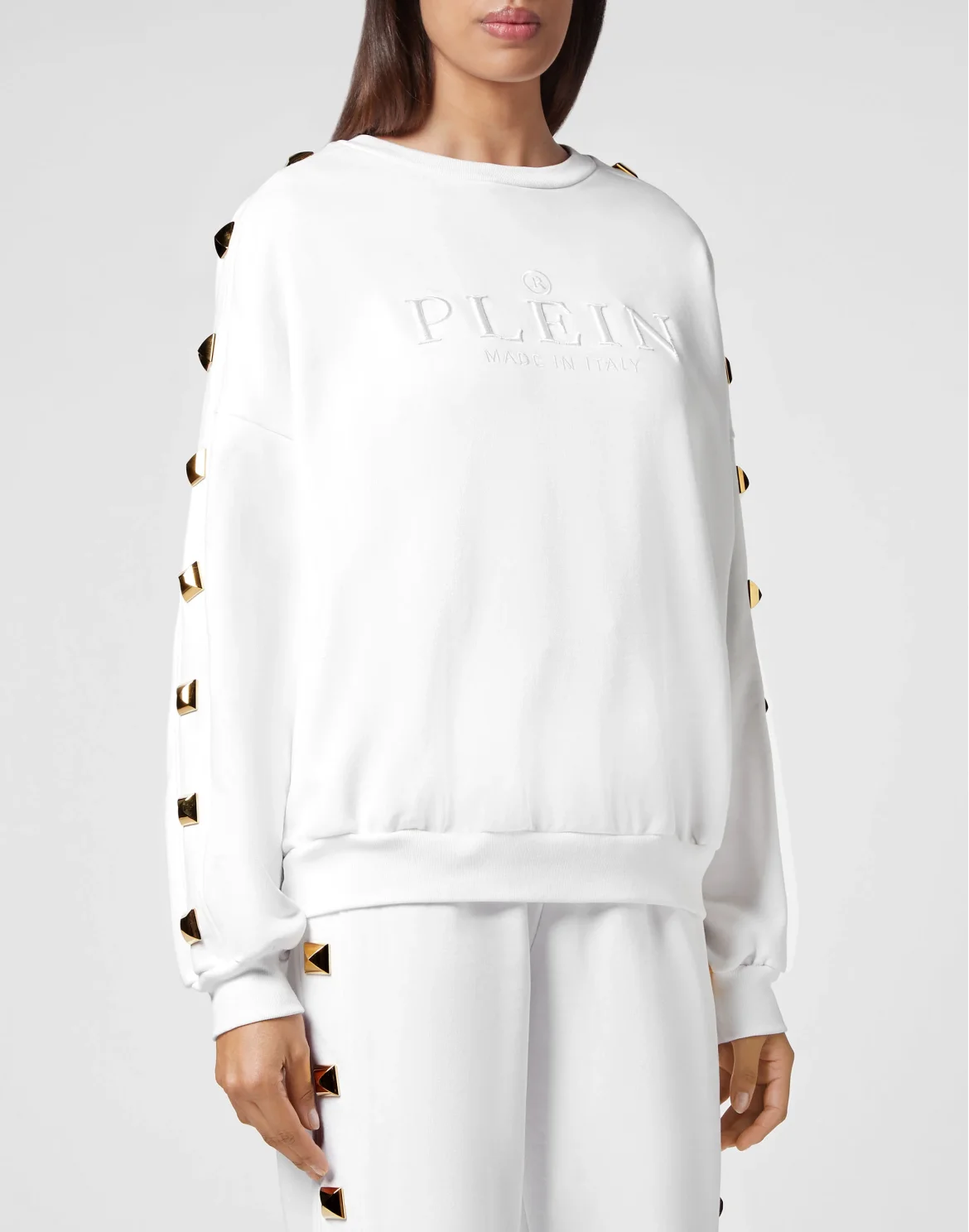 Sweatshirt LS Studs, цвет: Белый