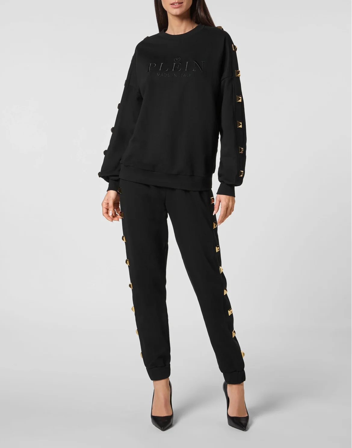 Sweatshirt LS Studs, цвет: Черный