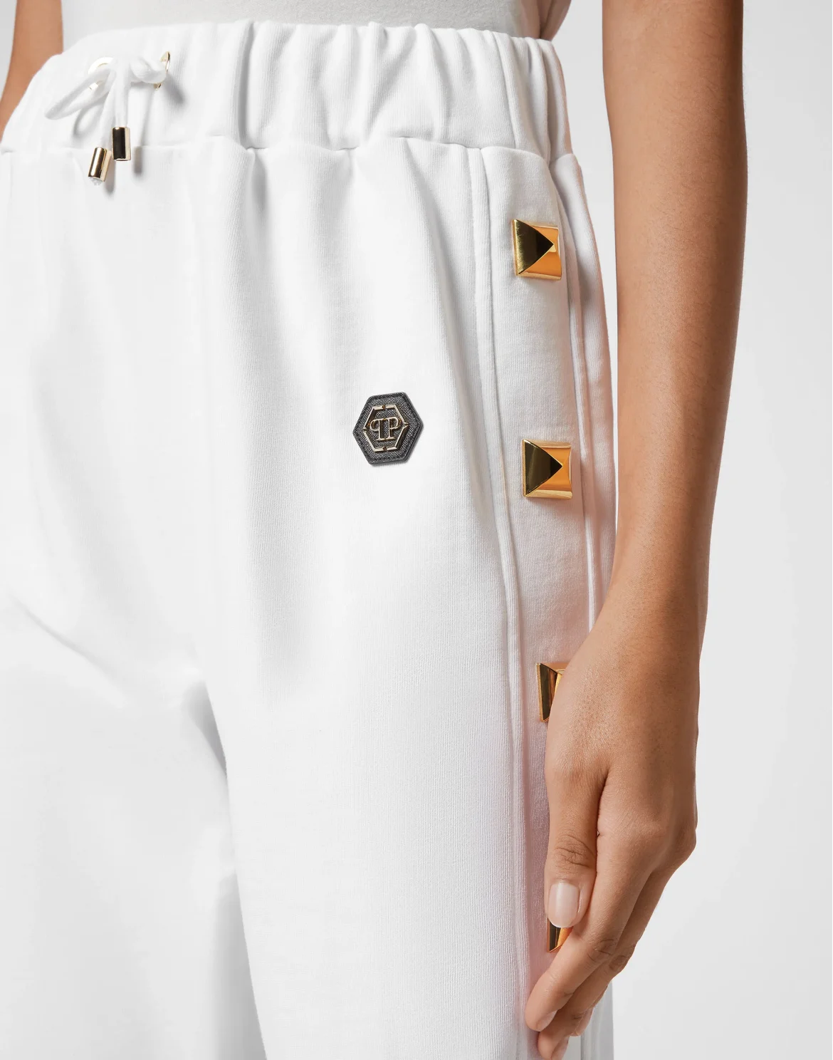Jogging Trousers Studs, цвет: Белый
