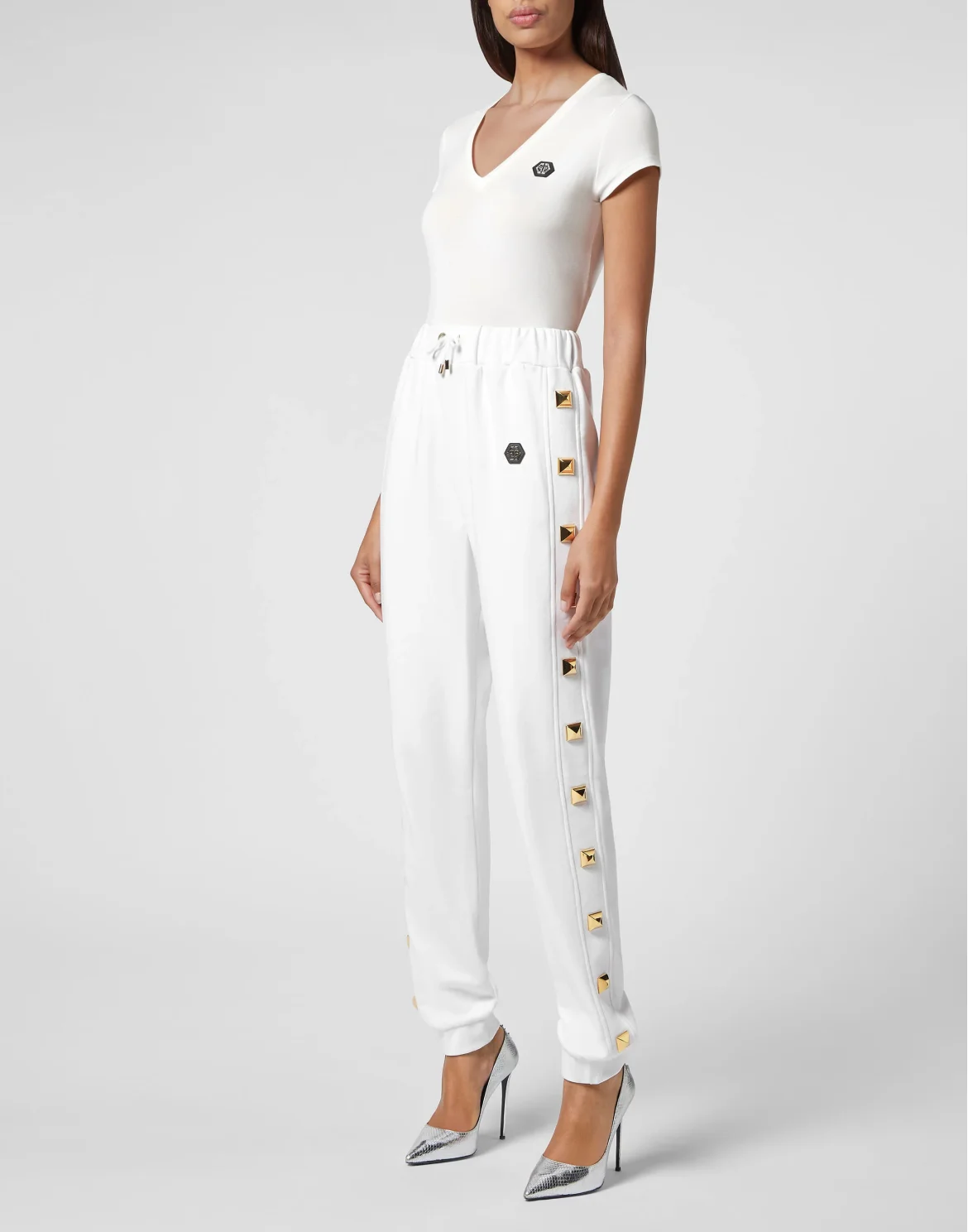 Jogging Trousers Studs, цвет: Белый