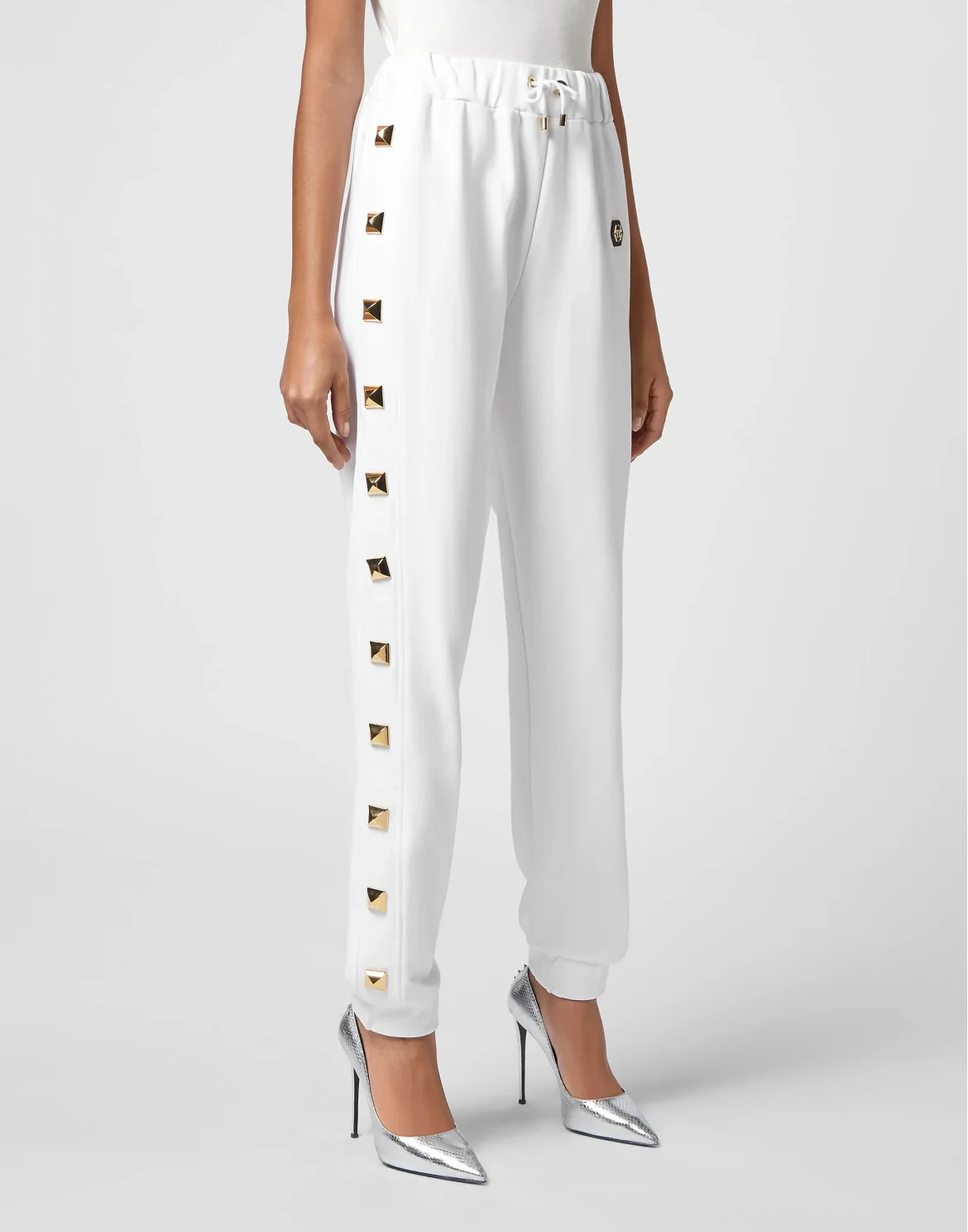 Jogging Trousers Studs, цвет: Белый