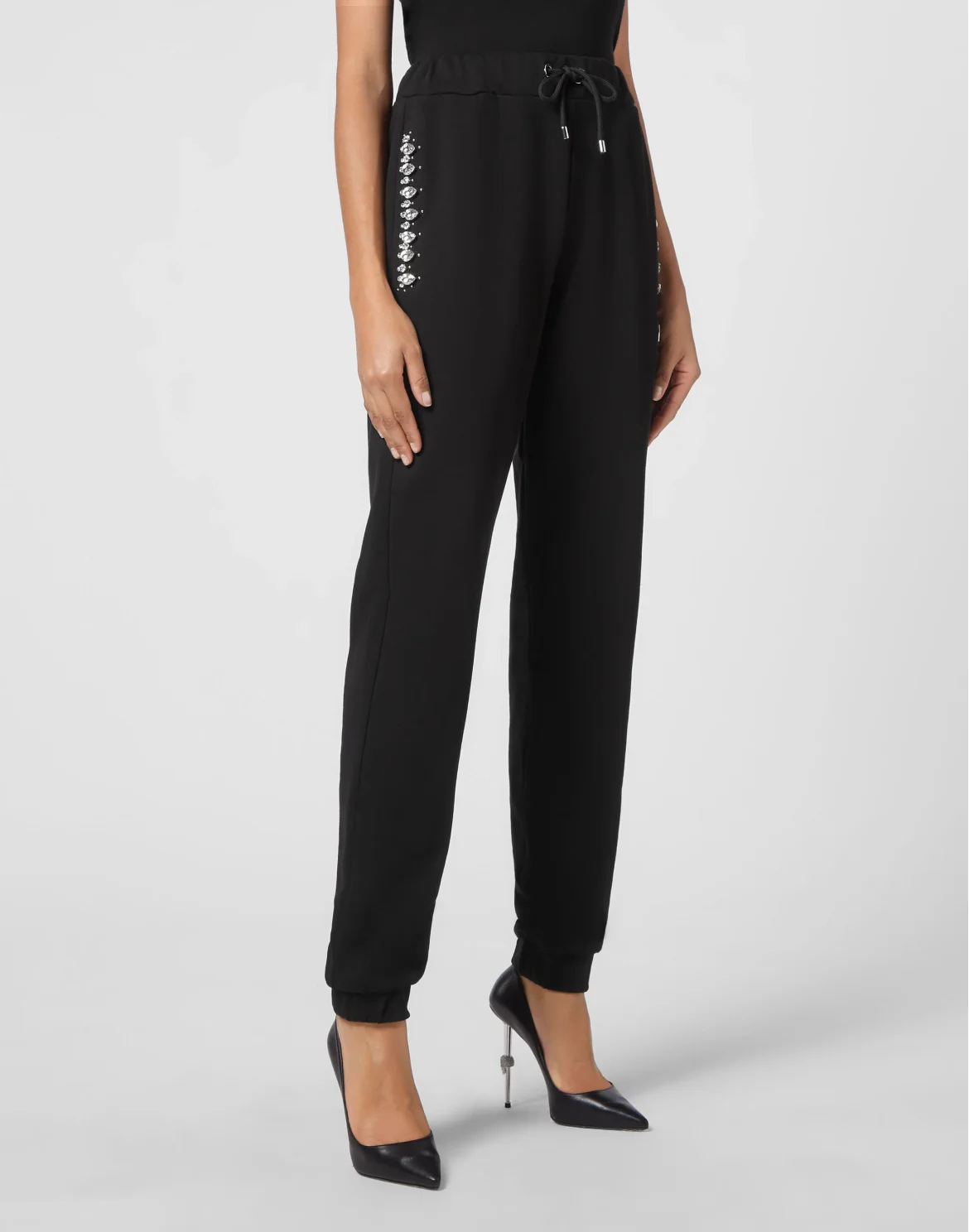 Jogging Trousers Crystal Iconic Plein, цвет: Черный