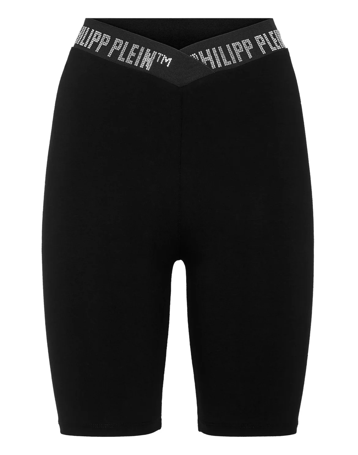 Super High Waist Shorts Stones Philipp Plein TM, цвет: Черный