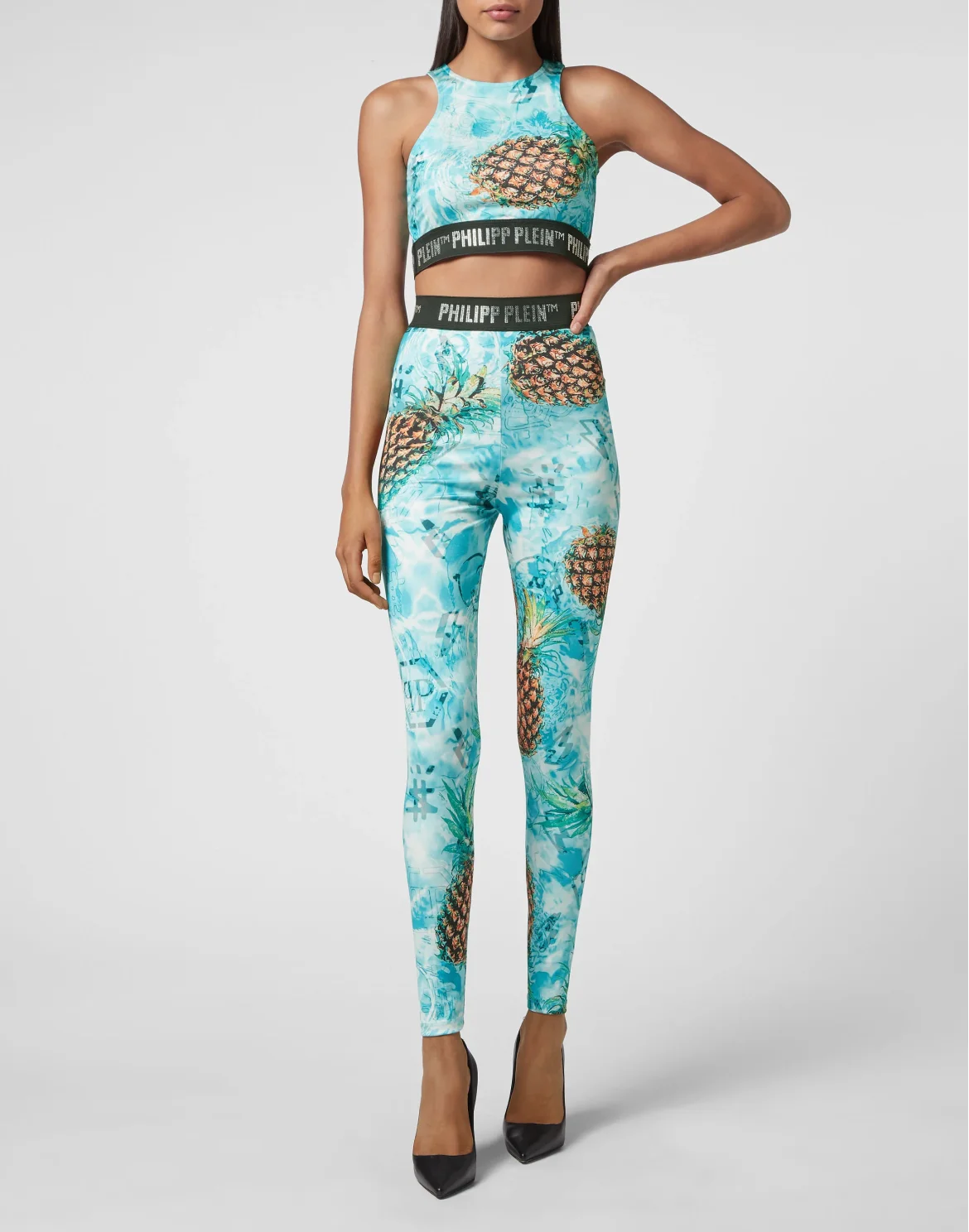 Jogging Leggings Stones Pineapple Skies, цвет: Мультиколор