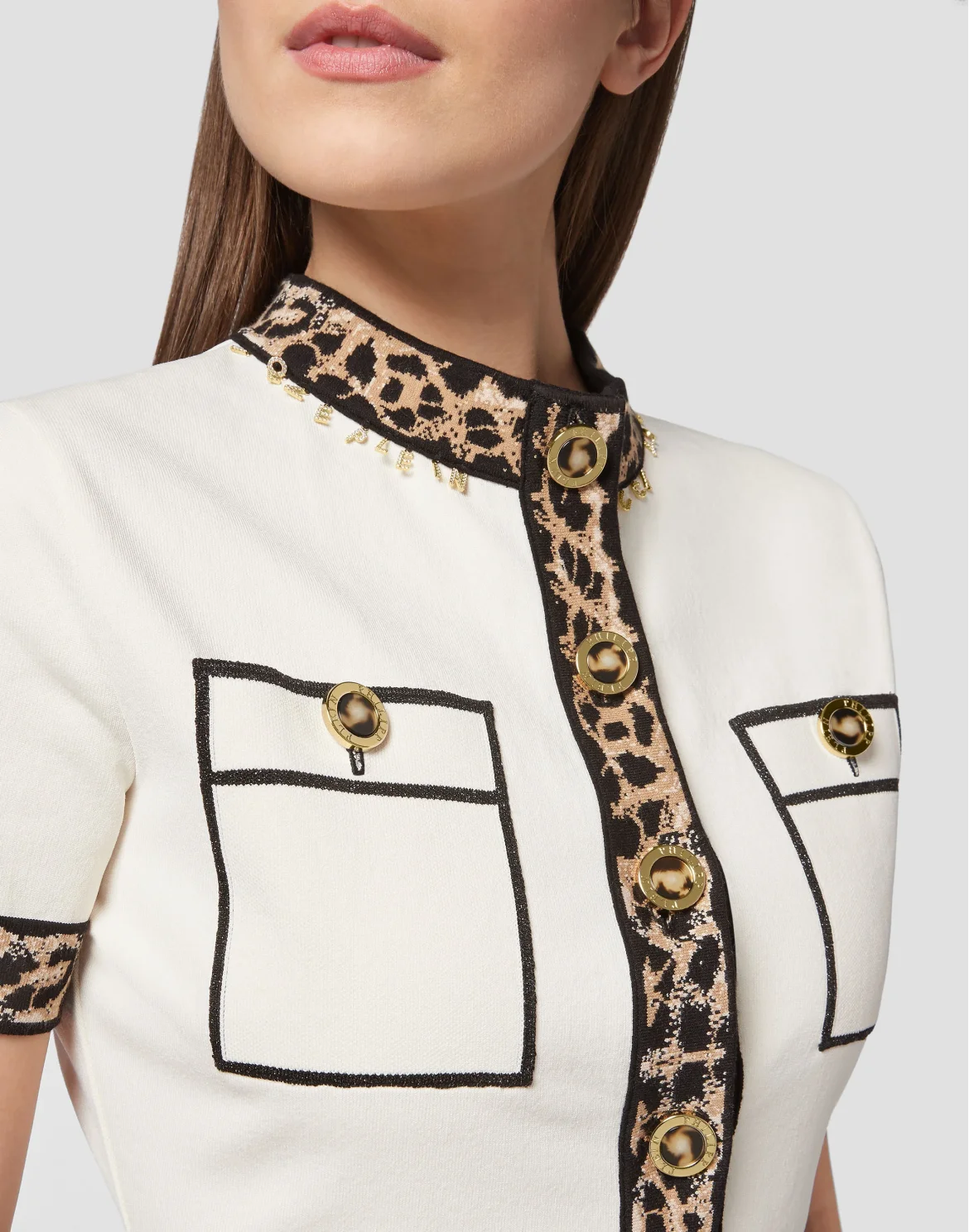 Knit Dress Leopard, цвет: Бежевый