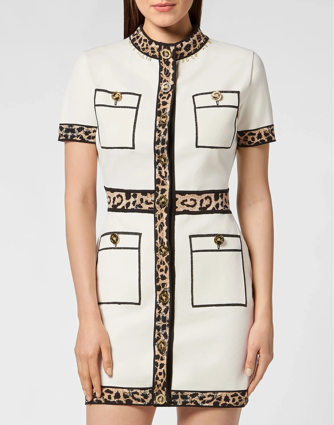 Knit Dress Leopard, цвет: Бежевый
