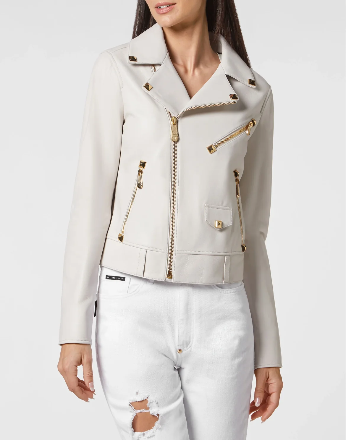 Leather Biker Studs, цвет: Белый