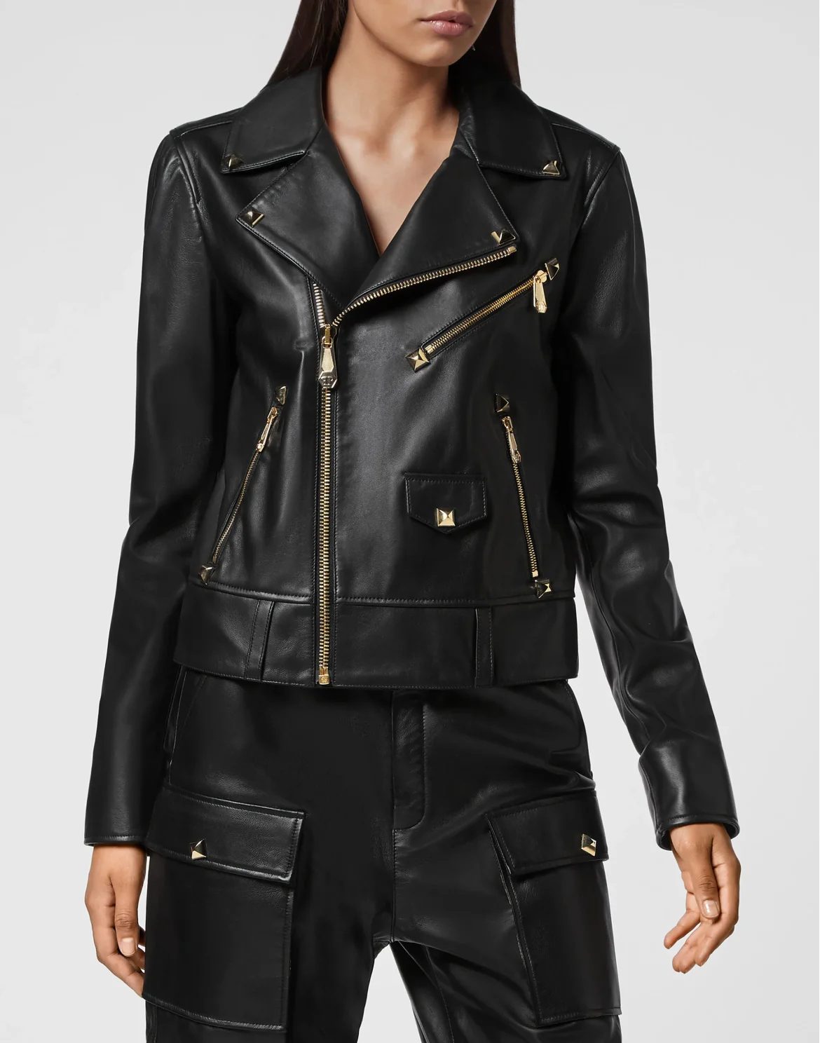 Leather Biker Studs, цвет: Черный