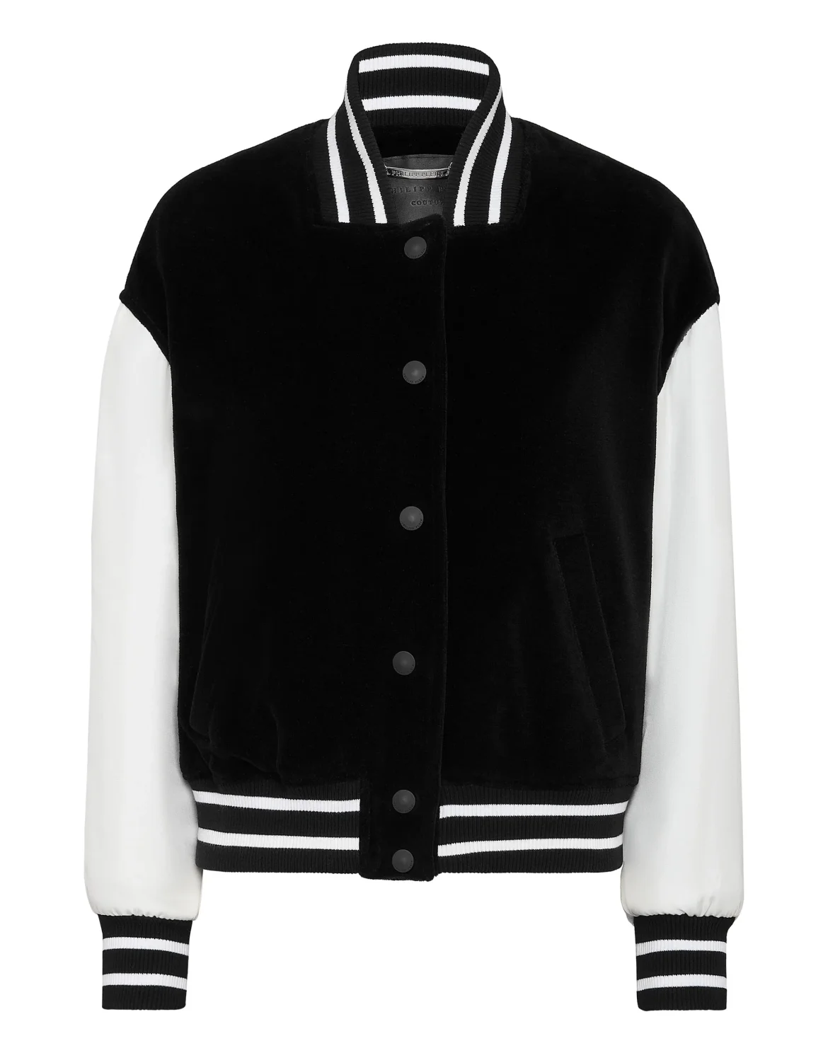 Velvet Bomber Jacket Skull with Crystals, цвет: Черный