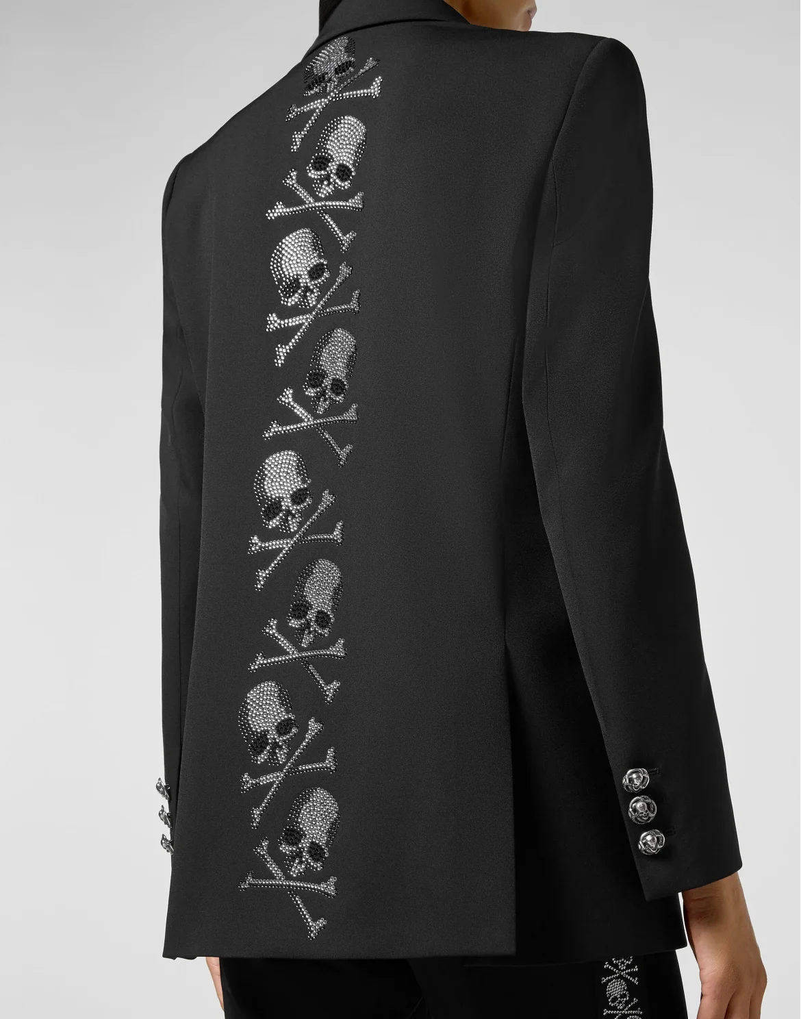Cady Blazer Crystal Skull with Crystals, цвет: Черный