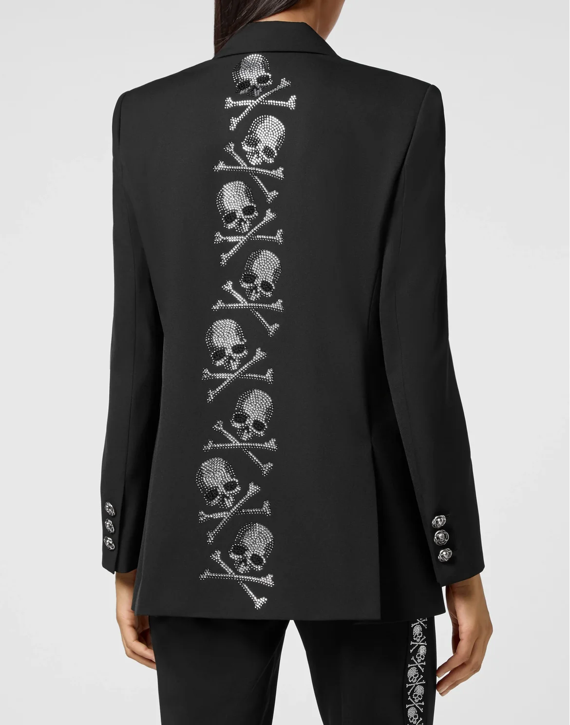 Cady Blazer Crystal Skull with Crystals, цвет: Черный