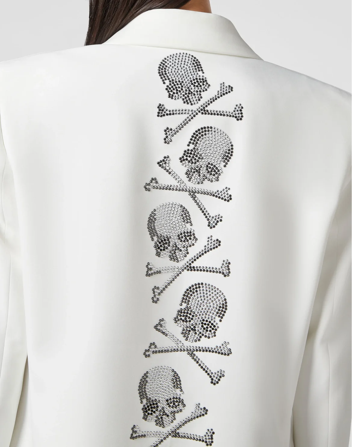 Cady Blazer Crystal Skull with Crystals, цвет: Бежевый