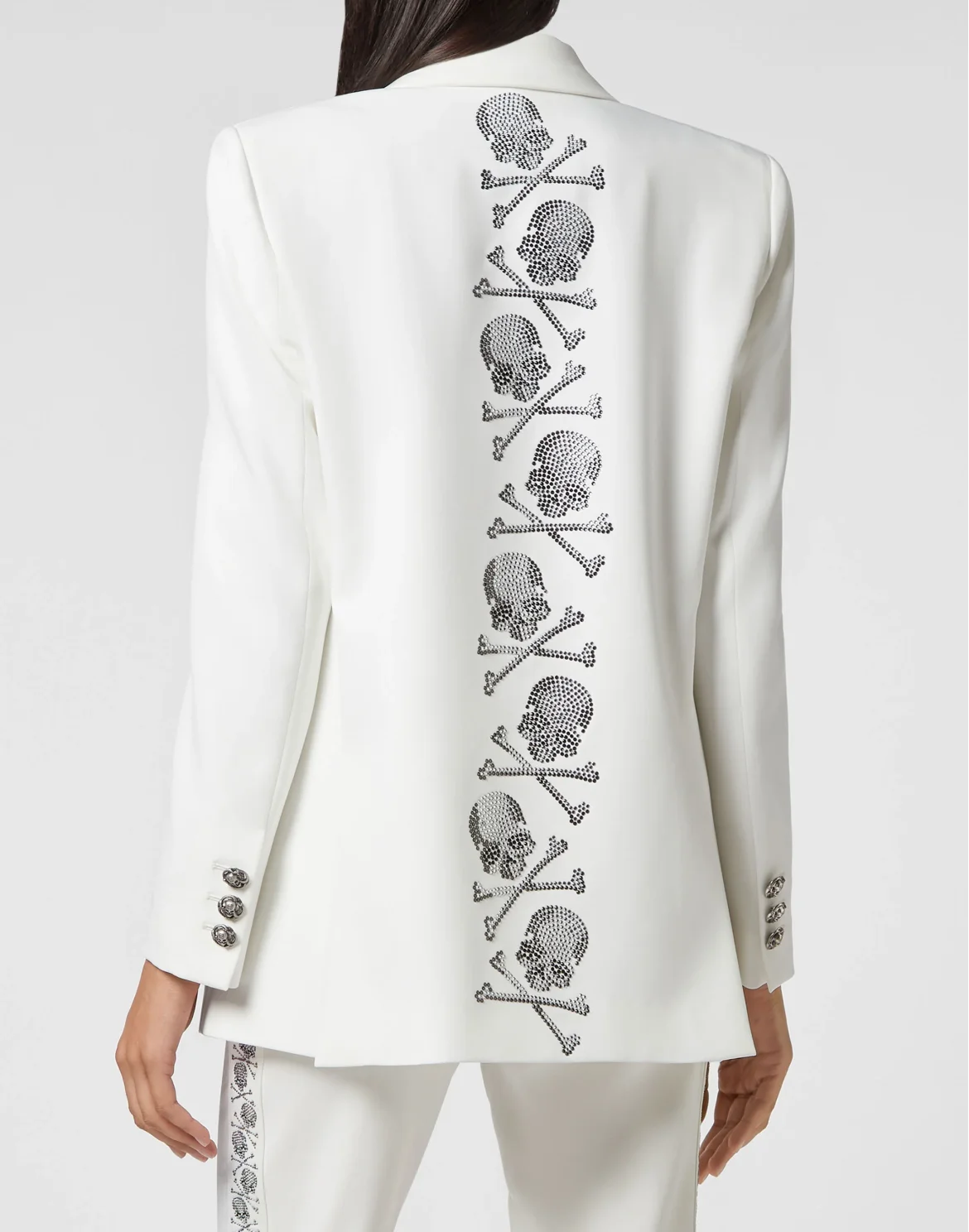 Cady Blazer Crystal Skull with Crystals, цвет: Бежевый