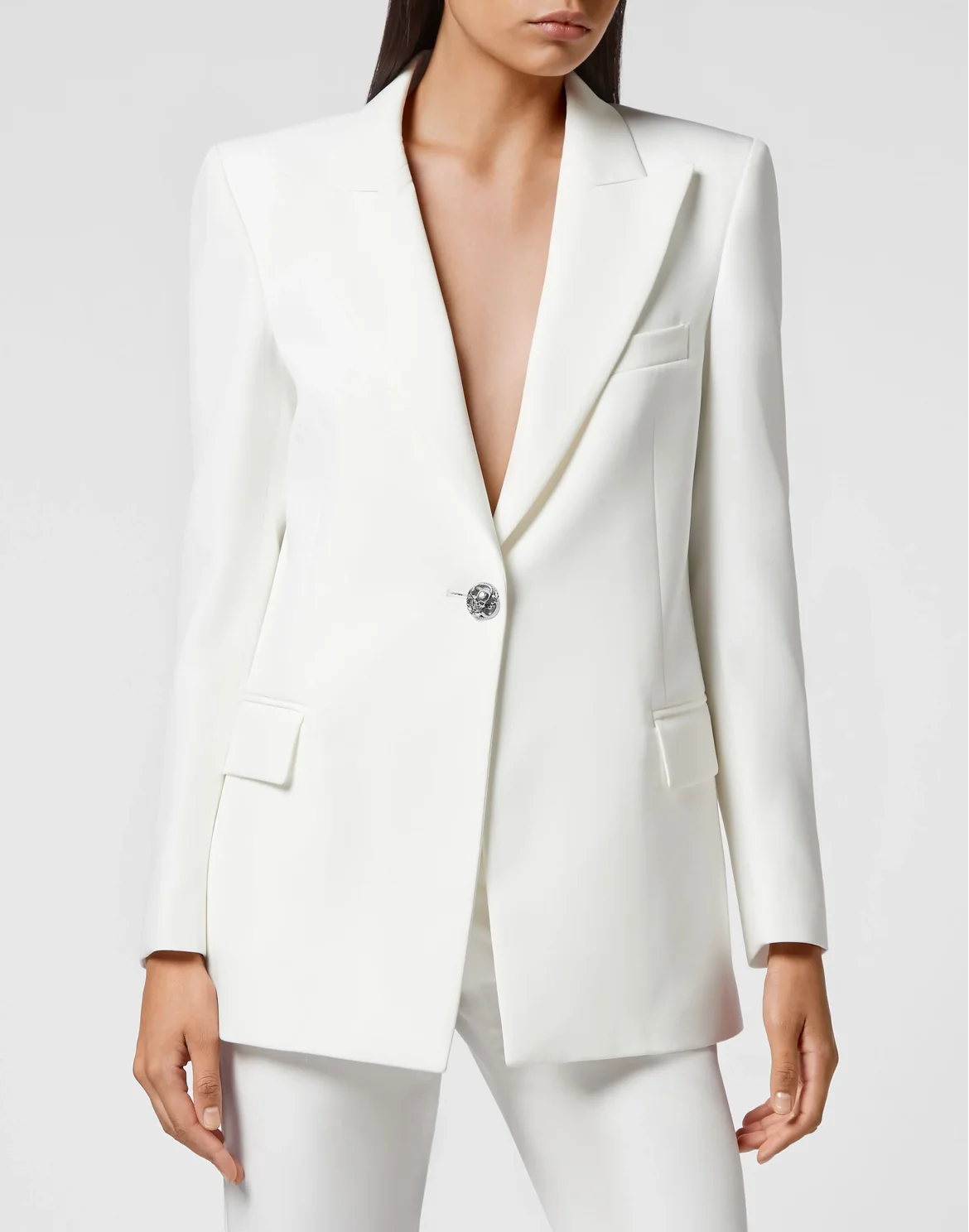 Cady Blazer Crystal Skull with Crystals, цвет: Бежевый