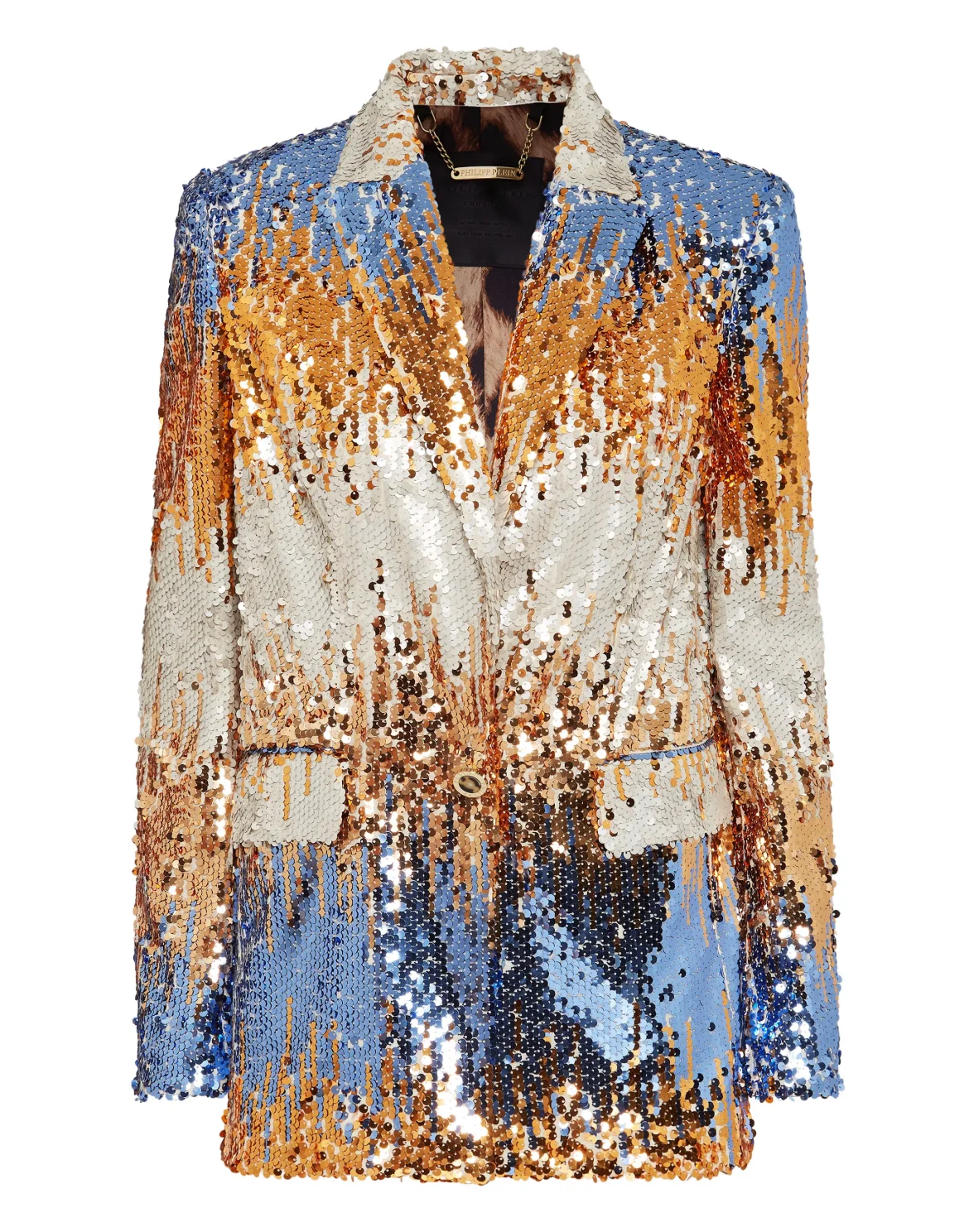 Blazer Pailletes Gothic Plein, цвет: Золотой