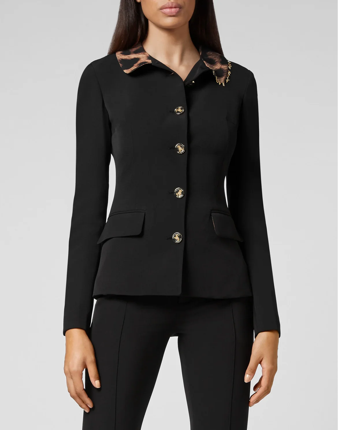 Cady Jacket Leopard, цвет: Черный