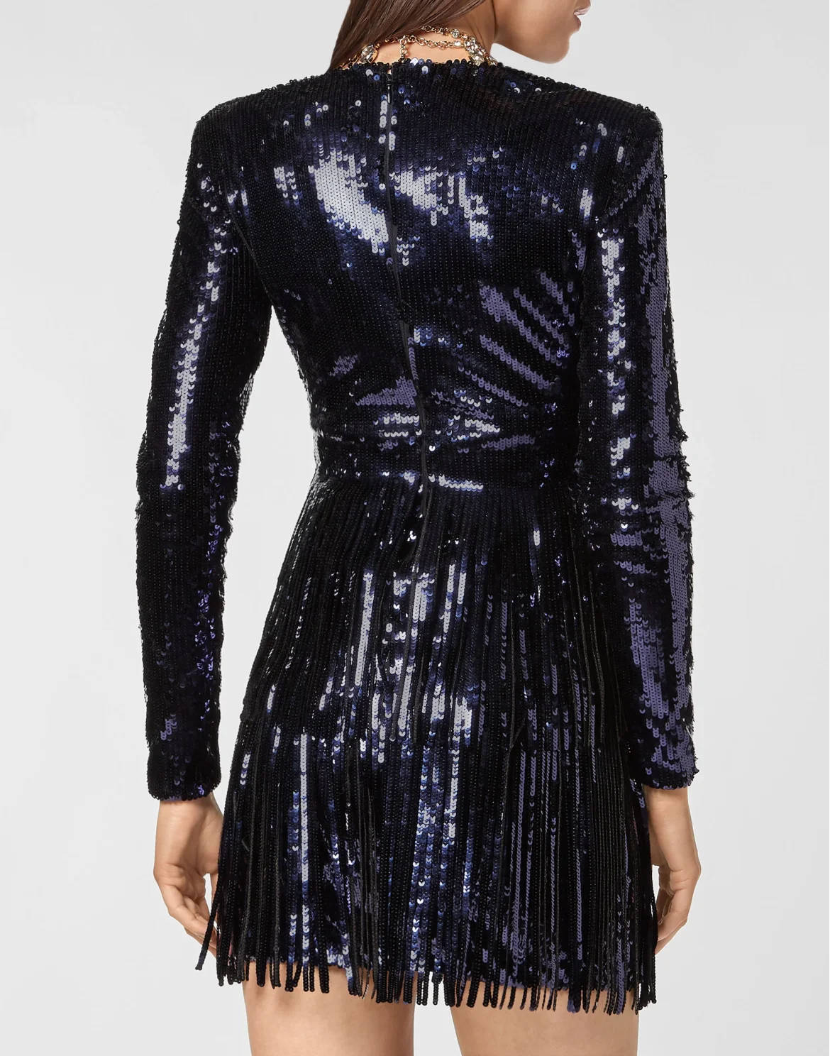 Short Dress Degradè Paillettes, цвет: Золотой