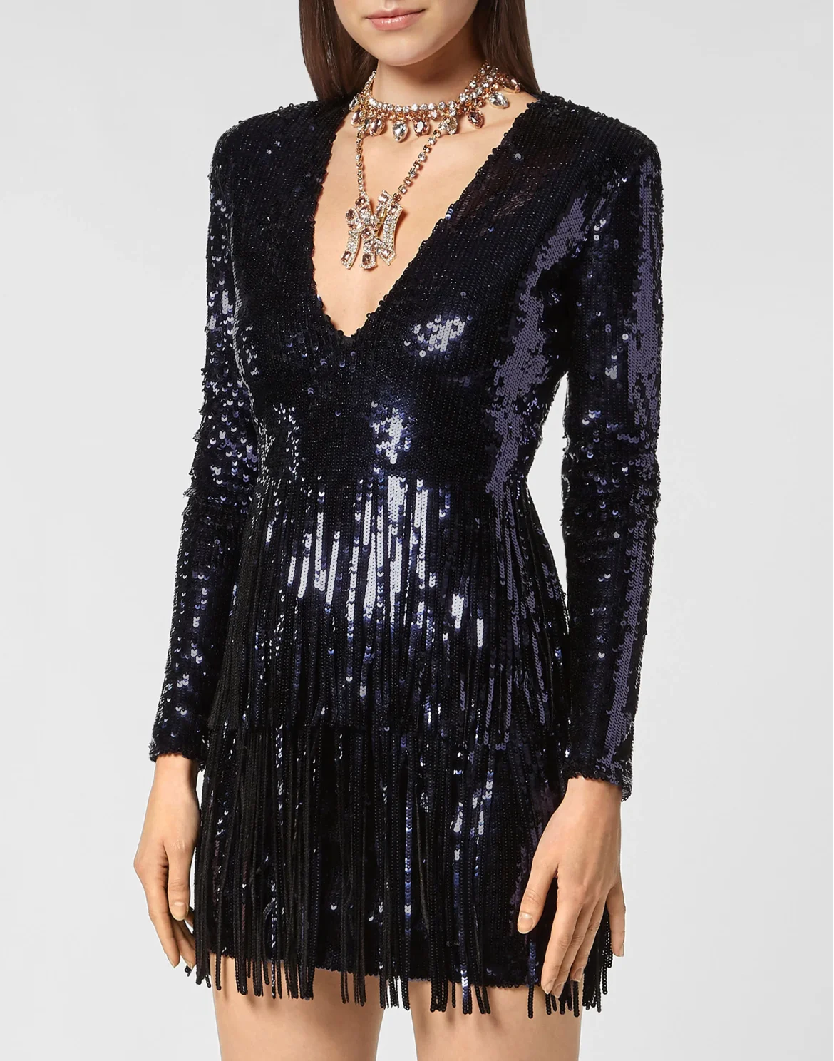 Short Dress Degradè Paillettes, цвет: Золотой