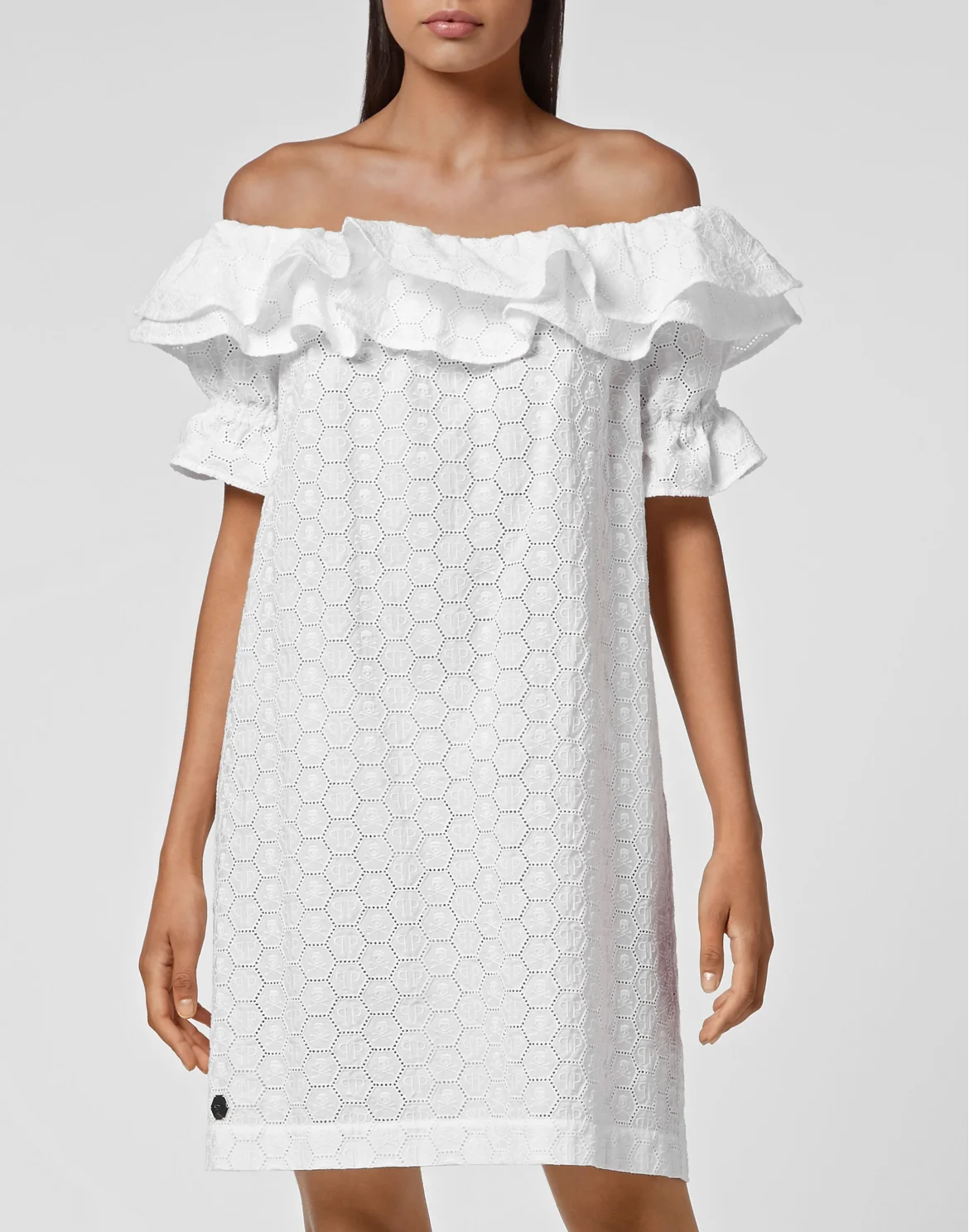 Sangallo Short Dress Lace, цвет: Белый