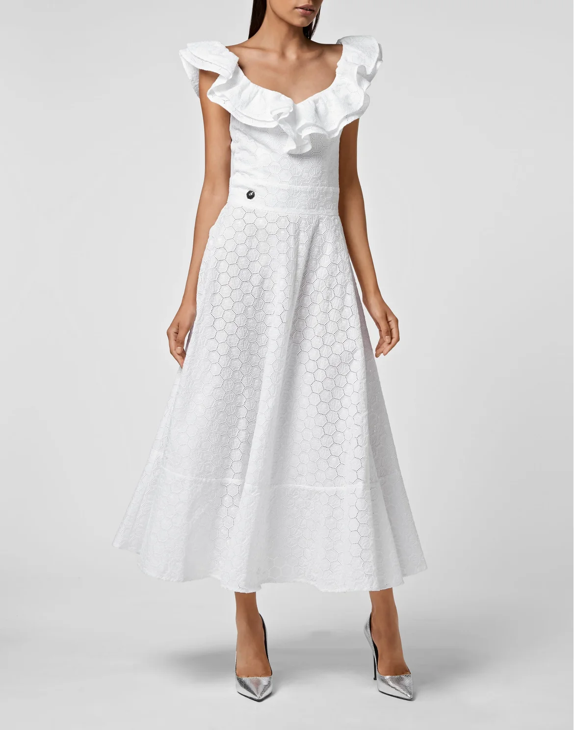 Sangallo Long Dress Lace, цвет: Белый