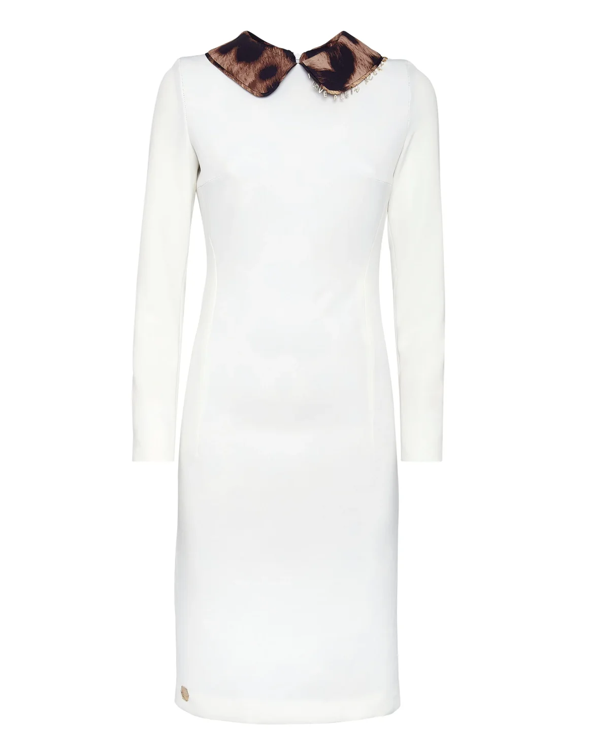 Cady Long Dress LS Leopard, цвет: Бежевый