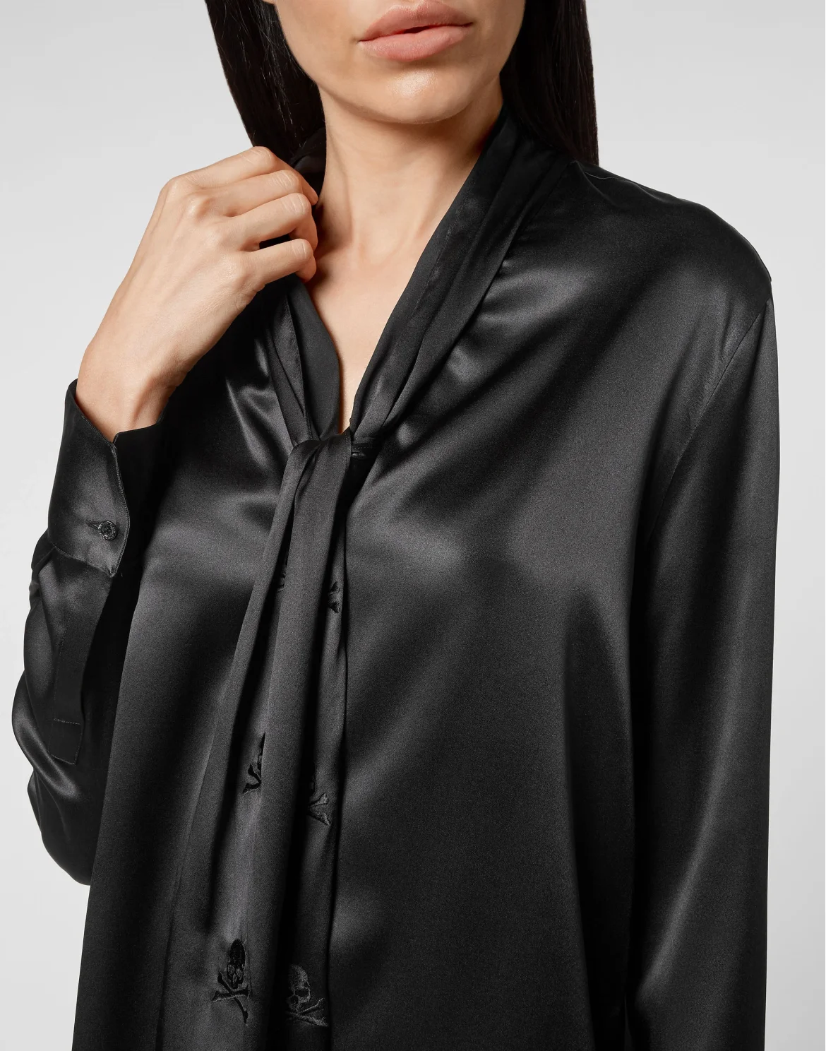 Blusa Skull and studs, цвет: Черный