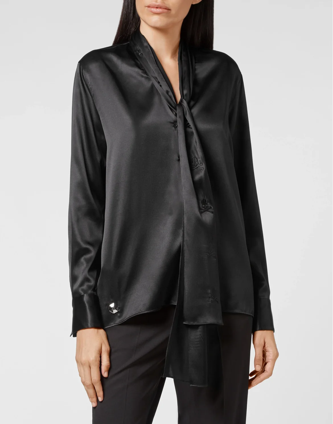 Blusa Skull and studs, цвет: Черный