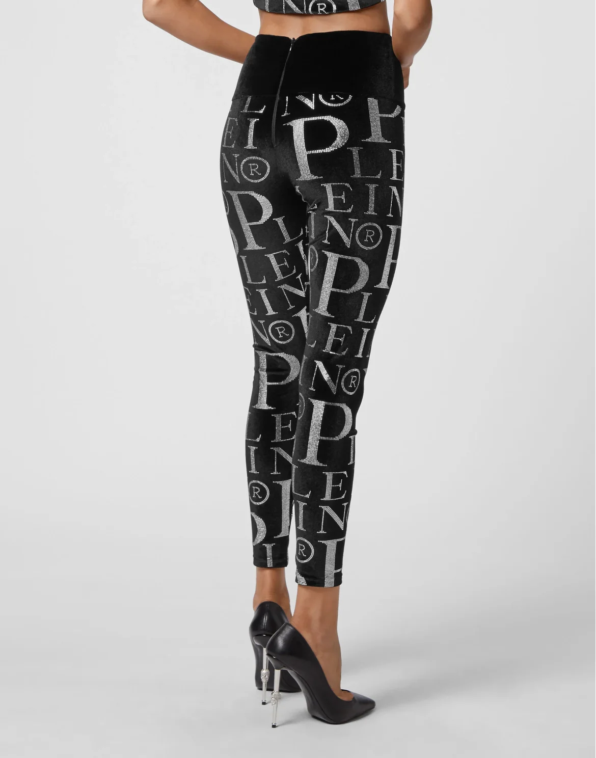 Velvet Leggings Stones All over PP, цвет: Черный