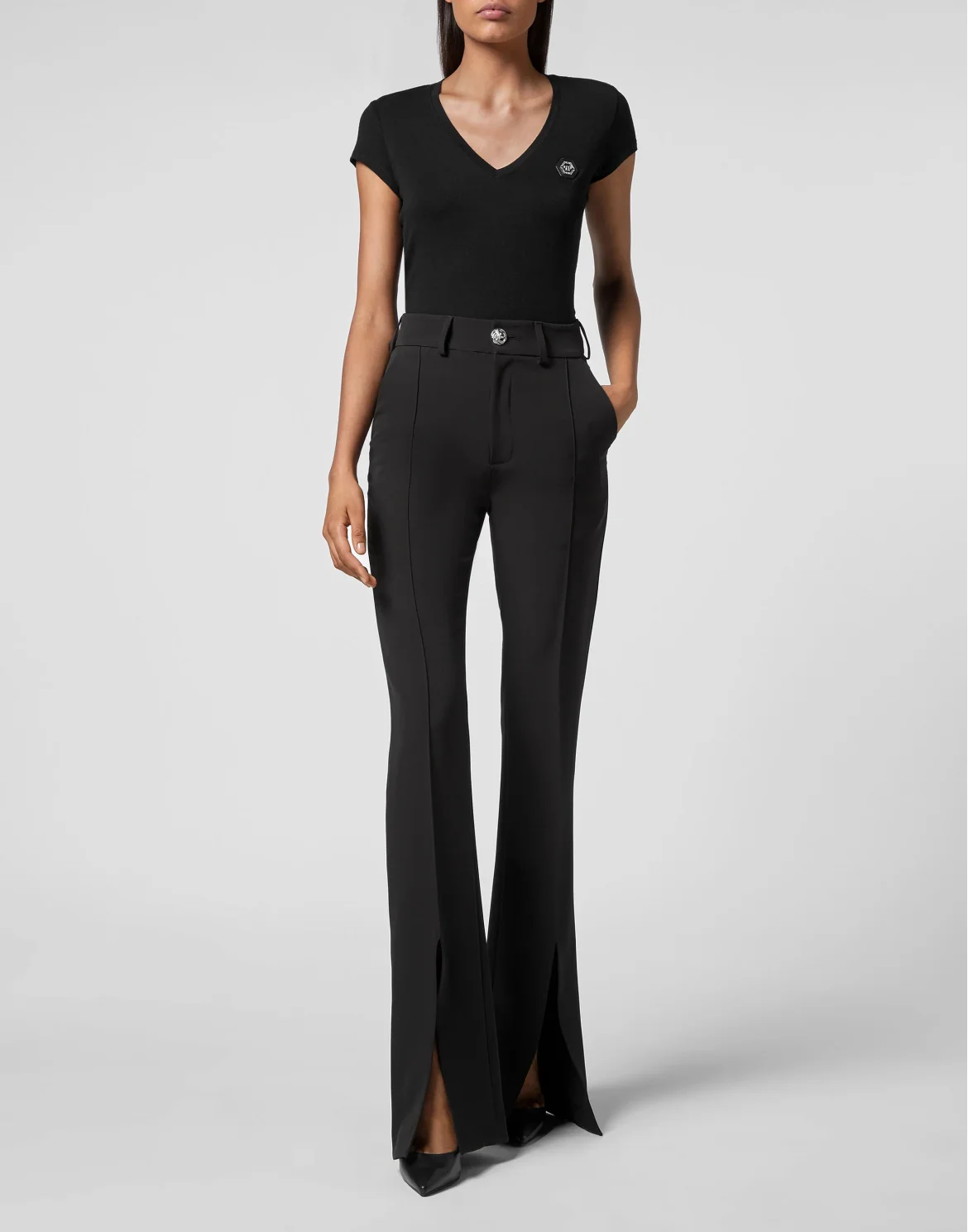 Cady High Waist Trouser, цвет: Черный