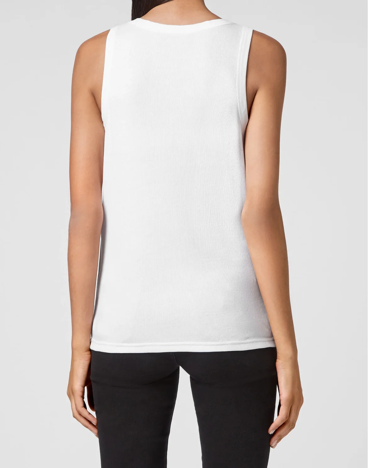 Tank top Crystal Skull with Crystals, цвет: Белый