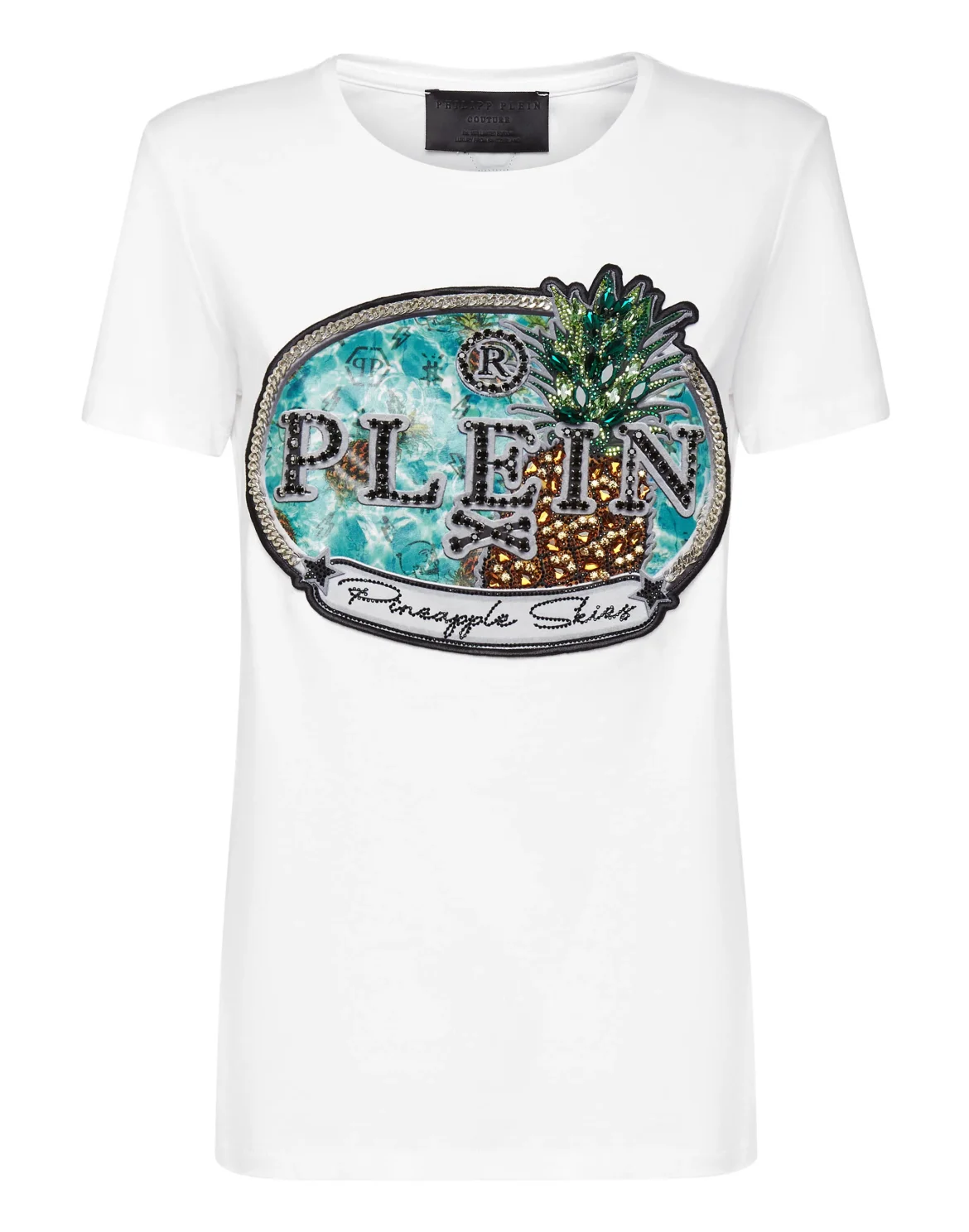 T-shirt Round Neck SS Stones Pineapple Skies, цвет: Белый