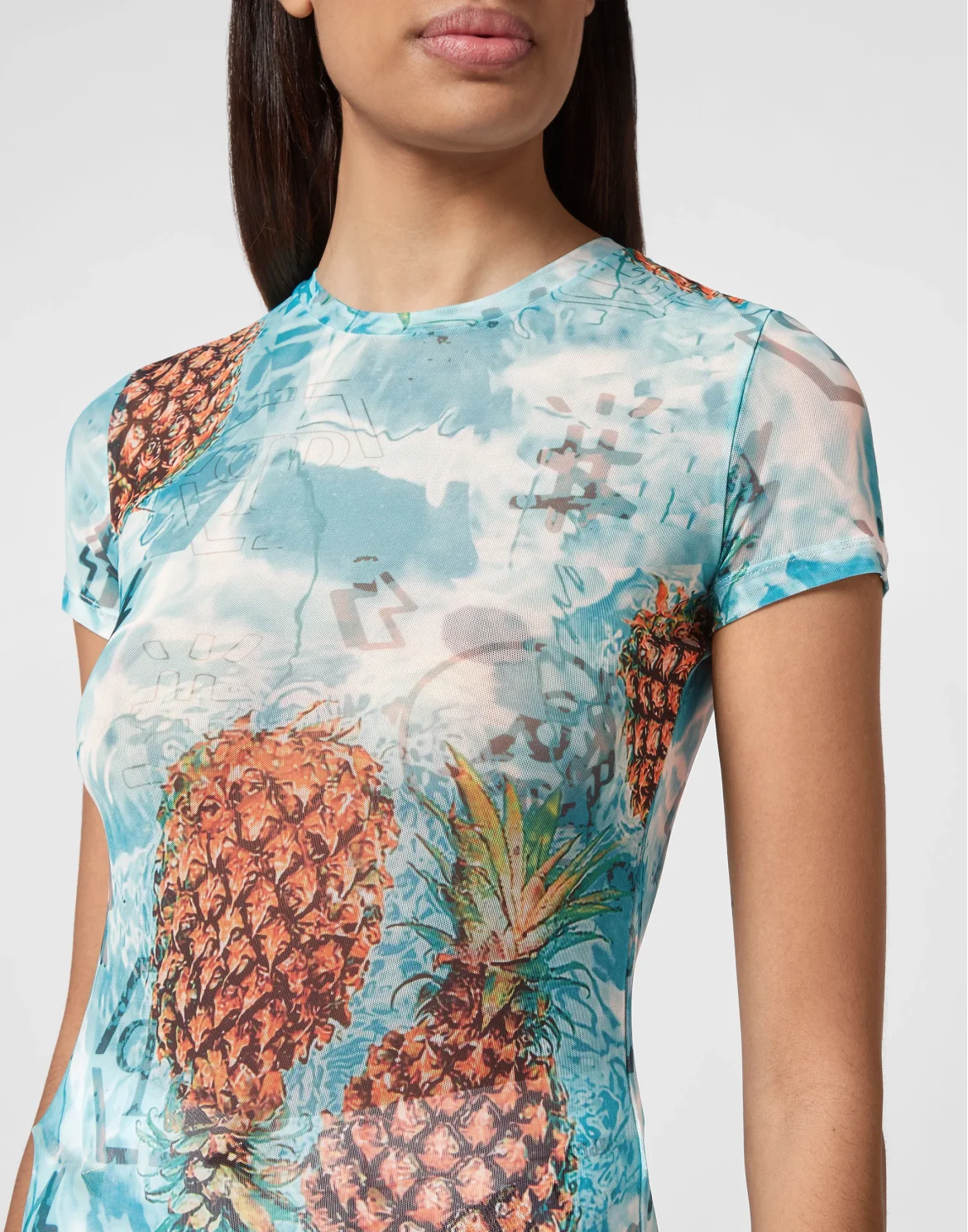 LS Top Stretch Pineapple Skies, цвет: Мультиколор